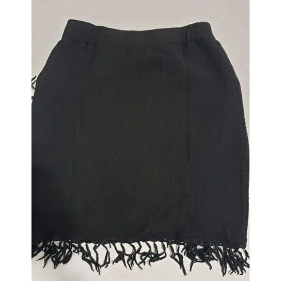 New LilyCoco Women's Fringe‎ Mini Skirt in Black - Size Small - Picture 7 of 10